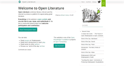 Desktop Screenshot of openliterature.net